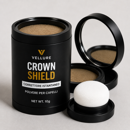 🔥 CROWN SHIELD™ | Copertura Istantanea per Capelli Diradati e Capelli Bianchi – Effetto Folto Naturale in Pochi Secondi