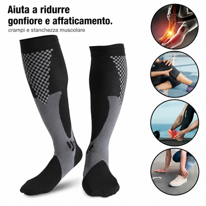 FlowStep™ | Calze a Compressione Graduata Premium per Gambe Leggere e Comfort Quotidiano