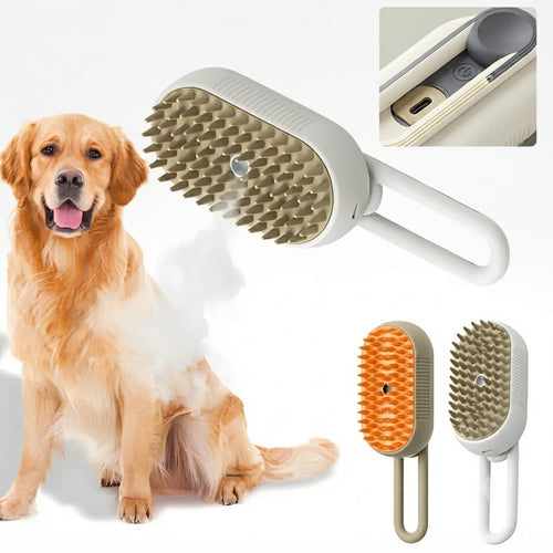 PetSpa Vapor™ - Spazzola Multifunzione a Vapore per Pelo Pulito