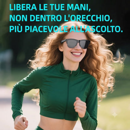 AeroVision Pro – Occhiali da Sole Smart Bluetooth con Audio Open-Ear