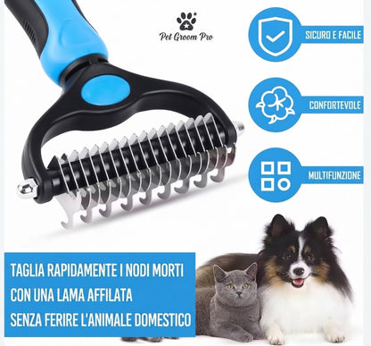 🐾 PetGroom Pro™ | La Spazzola Sottopelo N.1 per Cani e Gatti 🐕🐈