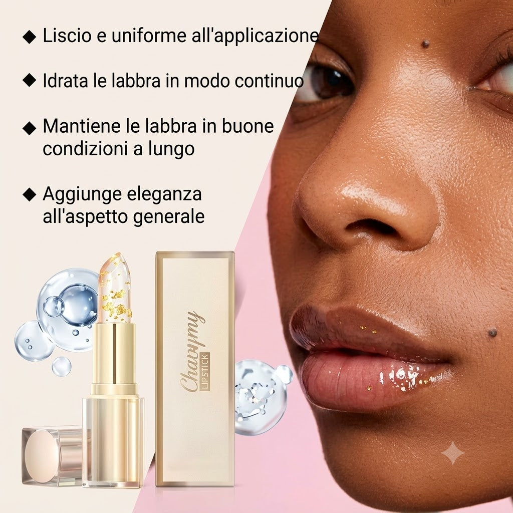 ✨ Golden Magic Lip Balm – Colore Unico, Labbra Morbide e Idratate 💋