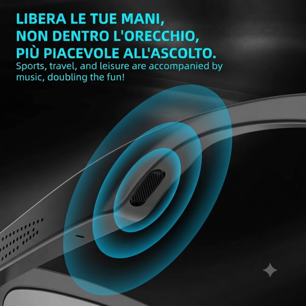 AeroVision Pro – Occhiali da Sole Smart Bluetooth con Audio Open-Ear