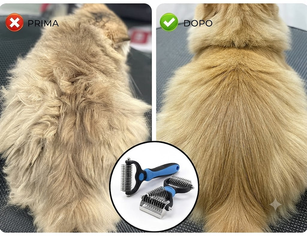 🐾 PetGroom Pro™ | La Spazzola Sottopelo N.1 per Cani e Gatti 🐕🐈