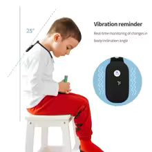 Correttore di postura intelligente con vibrazione, dispositivo di correzione della postura per adulti e bambini, anti-cifosi, protegge la vista