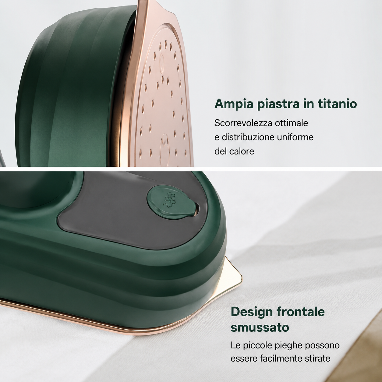 SteamPress™ Pro | Ferro da Stiro Portatile a Vapore 2 in 1 – Riscaldamento Rapido in 20 Secondi, Compatto e Potente