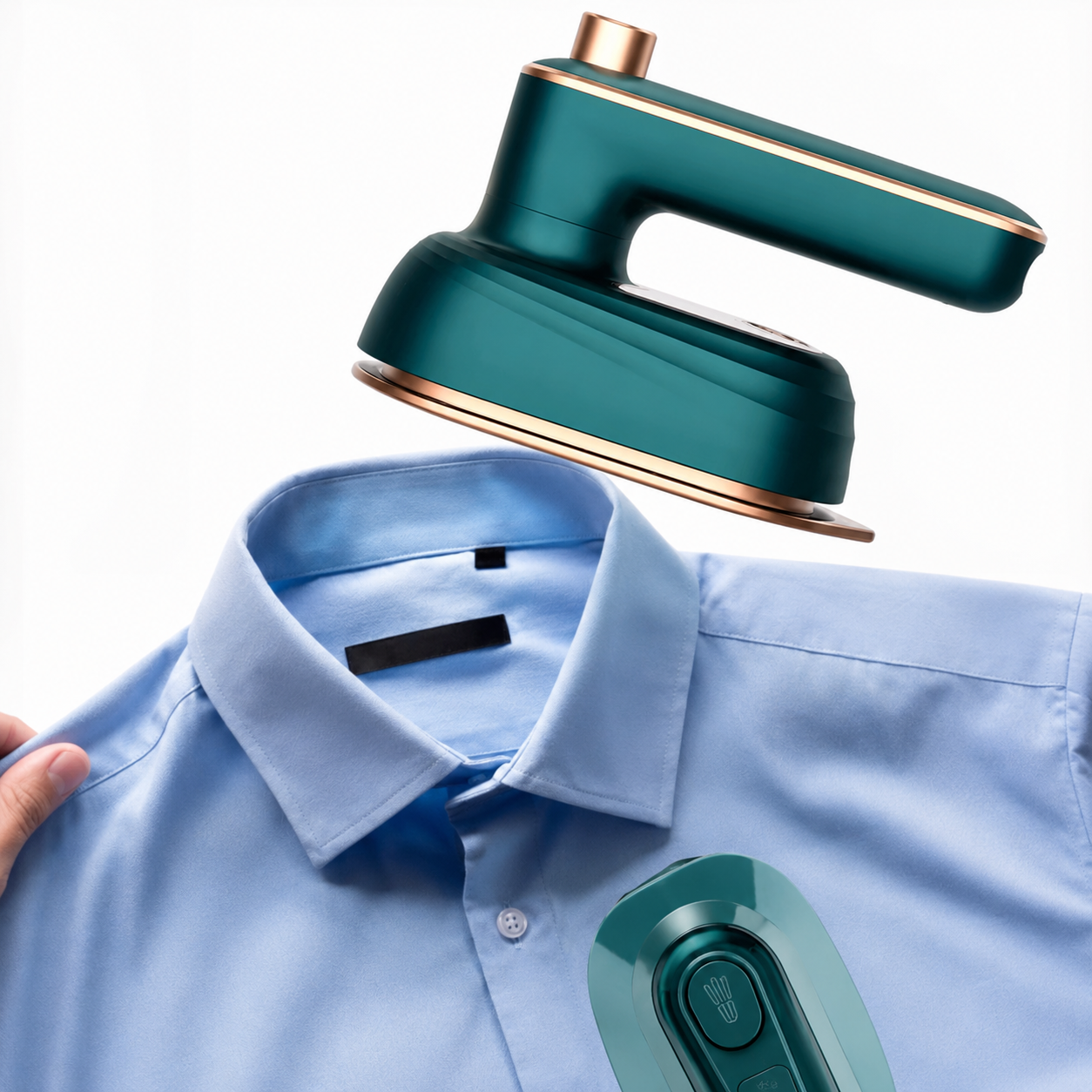 SteamPress™ Pro | Ferro da Stiro Portatile a Vapore 2 in 1 – Riscaldamento Rapido in 20 Secondi, Compatto e Potente