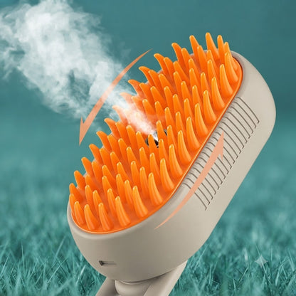 PetSpa Vapor™ - Spazzola Multifunzione a Vapore per Pelo Pulito