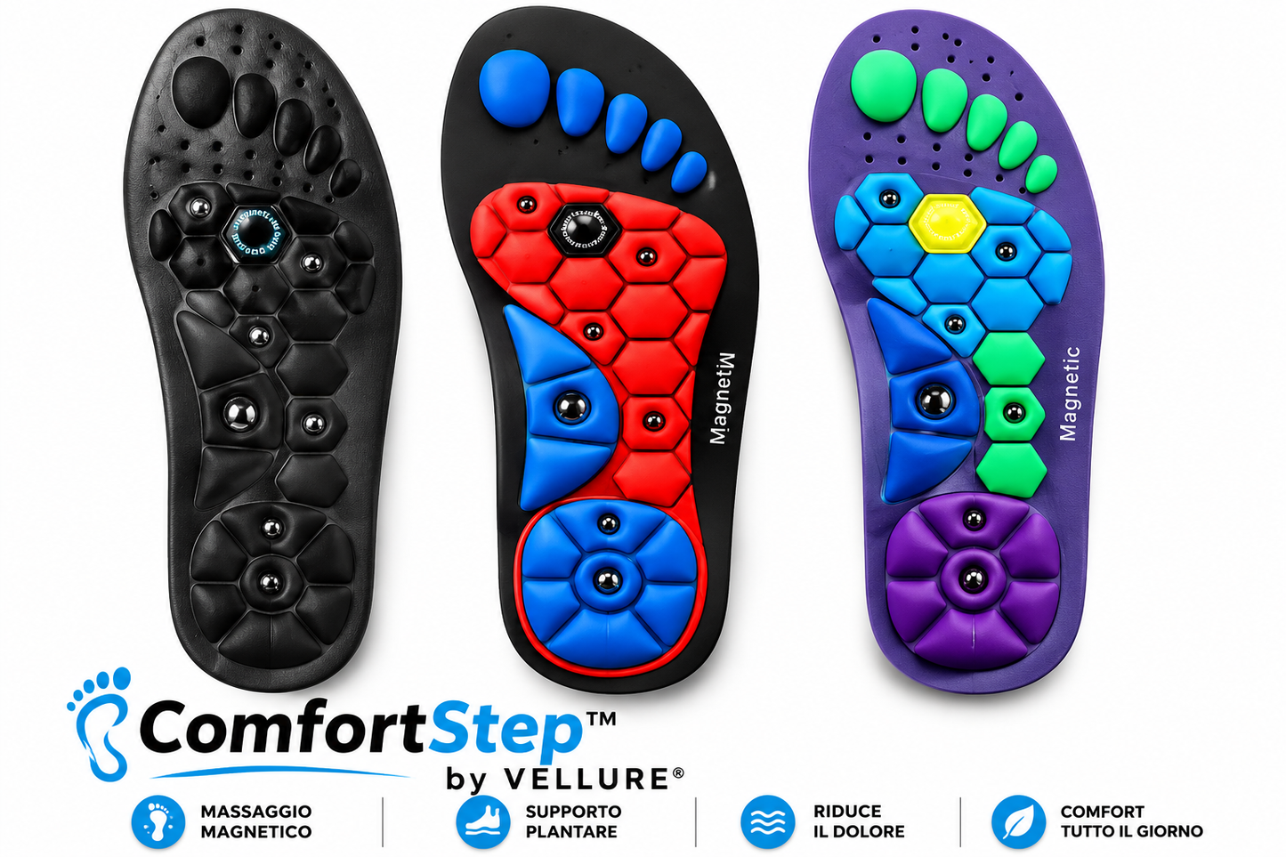 ComfortStep™ by VELLURE® | Solette Ergonomiche con Supporto Plantare